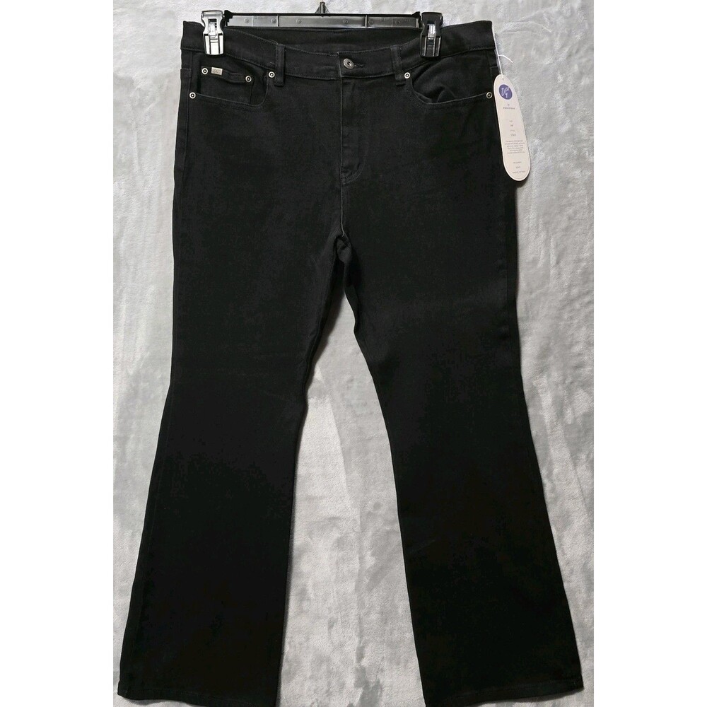 NWT Diane Gilman DG2 Jeans 14P Black Grunge Cowgirl Casual Preppy Bootcut